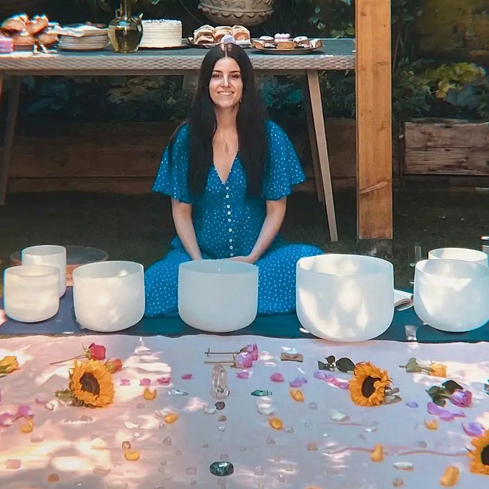 C Note 8" White Frosted Sound Bowl